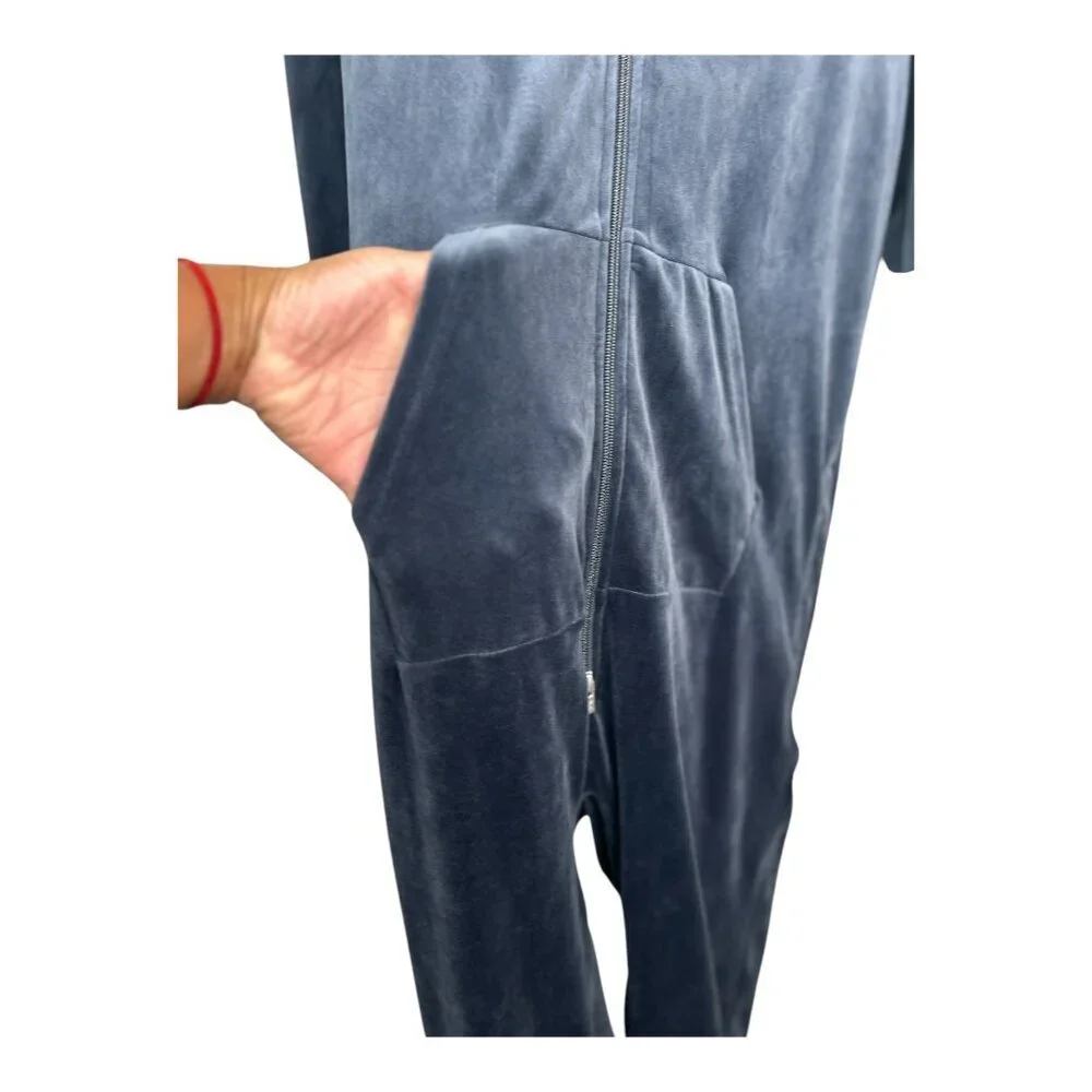 ONEPIECE Original Velour Unisex Jumpsuit | Navy |‎ Size XL | Y2K Loungewear